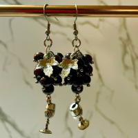 Dionysus Grape and Chalice Earrings 