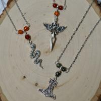 Norse Gods 3 Beaded Necklaces 