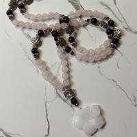 Rose Quartz and Garnet Aphrodite Prayer Beads