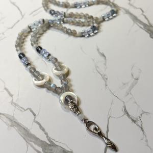 Labradorite and Blue Topaz Arianrhod Prayer Beads