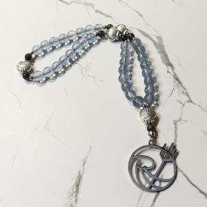 Blue Topaz and Iolite Poseidon Pocket Prayer Beads