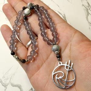 Blue Topaz and Iolite Poseidon Pocket Prayer Beads