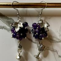 Dionysus Grape and Chalice Earrings 