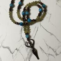 Peridot and Apatite Gaia Prayer Beads