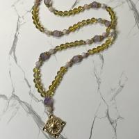 Citrine and Amethyst Apollo & Hyacinthus Prayer Beads