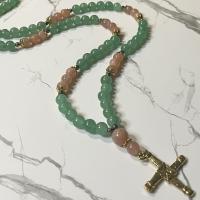 Aventurine and Sunstone Brigid Prayer Beads