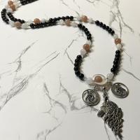 Onyx Fenrir, Skoll and Hati Prayer Beads