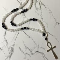 Moonstone and Goldstone Thoth Prayer Beads
