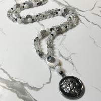 Phantom Quartz and Labradorite Melinoe Prayer Beads