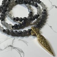 Iolite and Labradorite Odin Prayer Beads