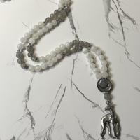 Moonstone and Labradorite Cerridwen Prayer Beads