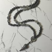 Larvikite and Labradorite Erebus Prayer Beads