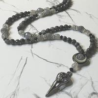 Larvikite and Labradorite Erebus Prayer Beads