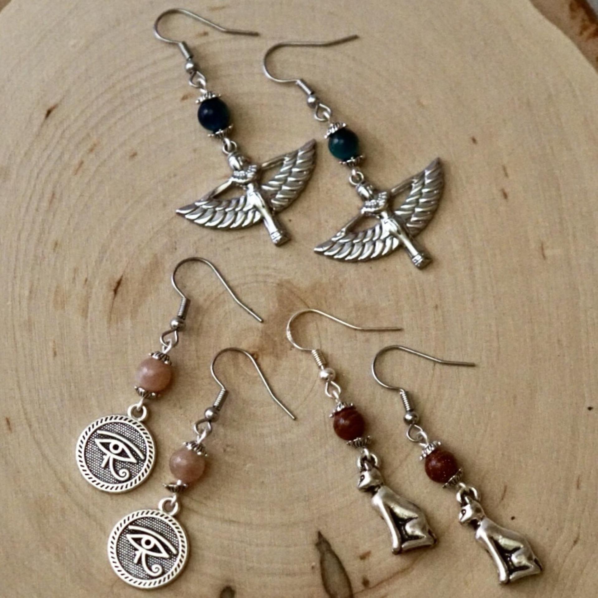 Egyptian Gods Simple Earrings 
