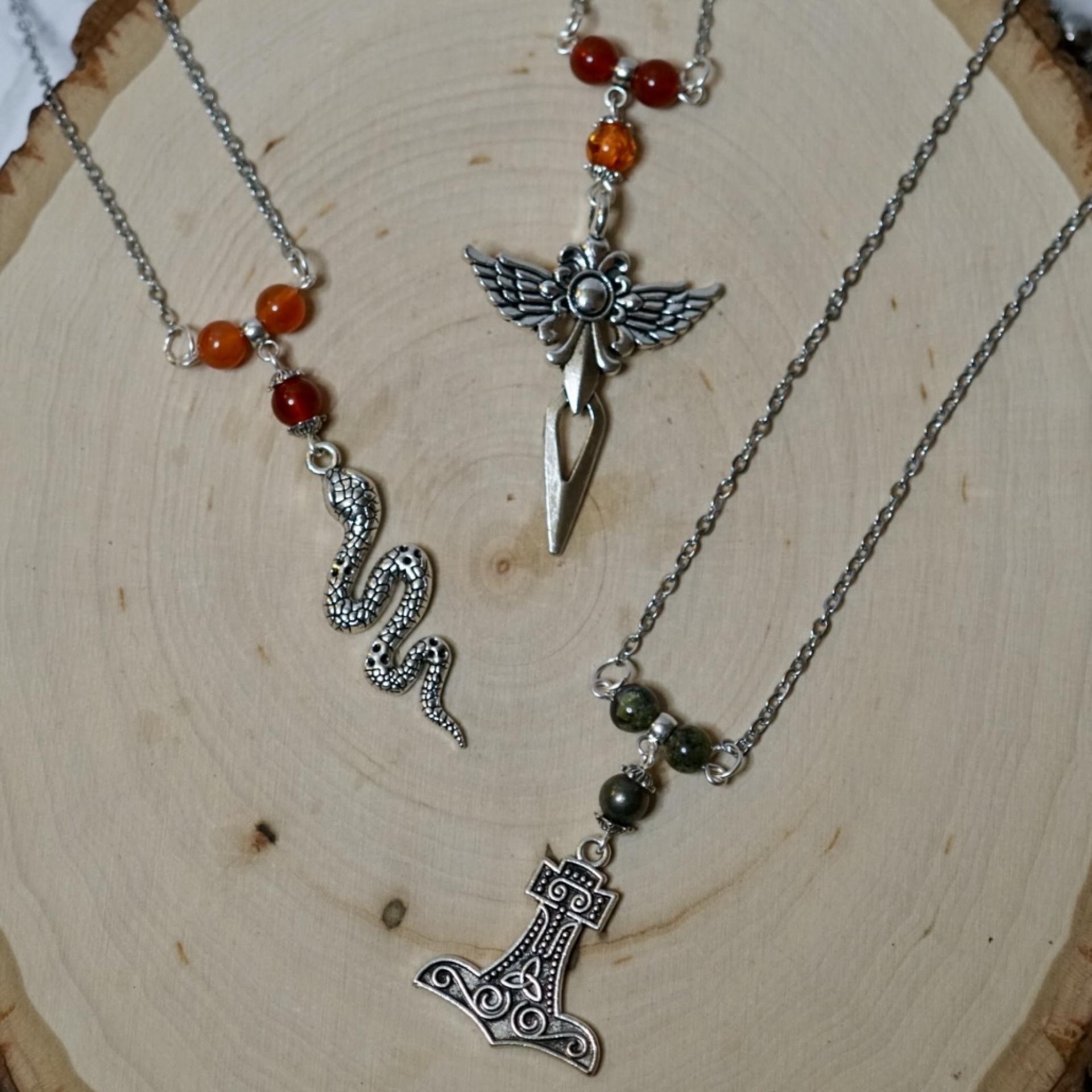 Norse Gods 3 Beaded Necklaces 