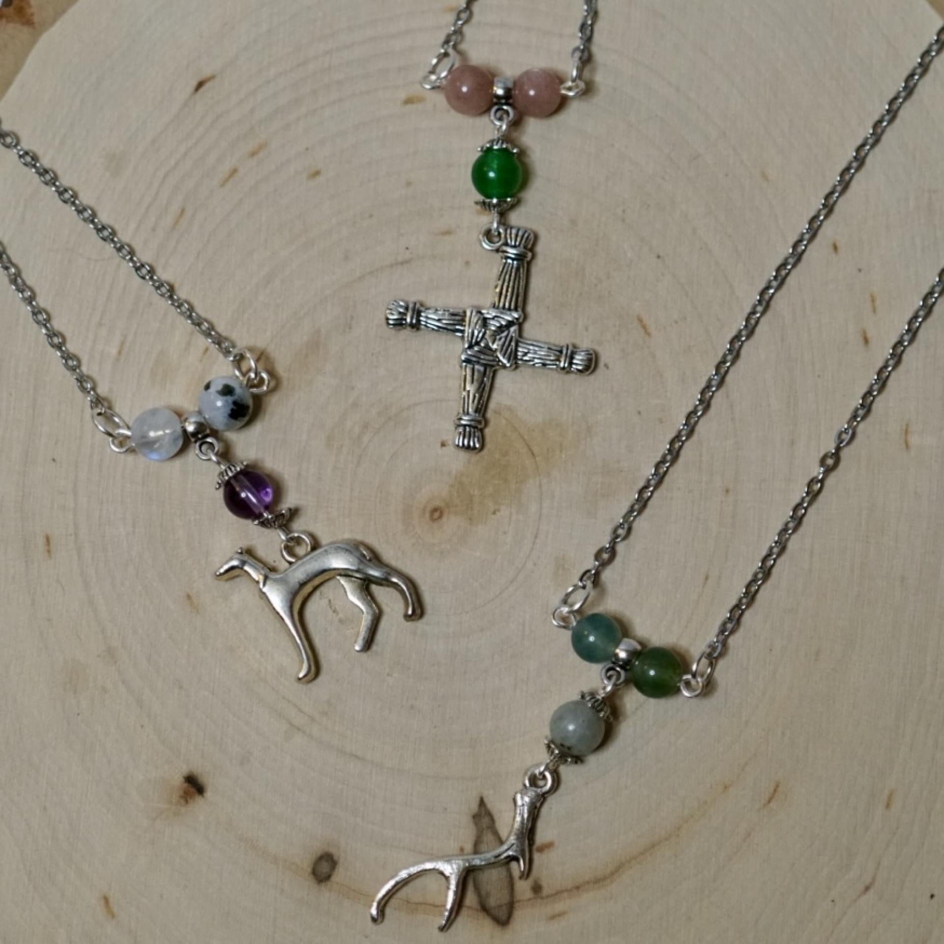 Celtic 3 Beaded Necklaces 