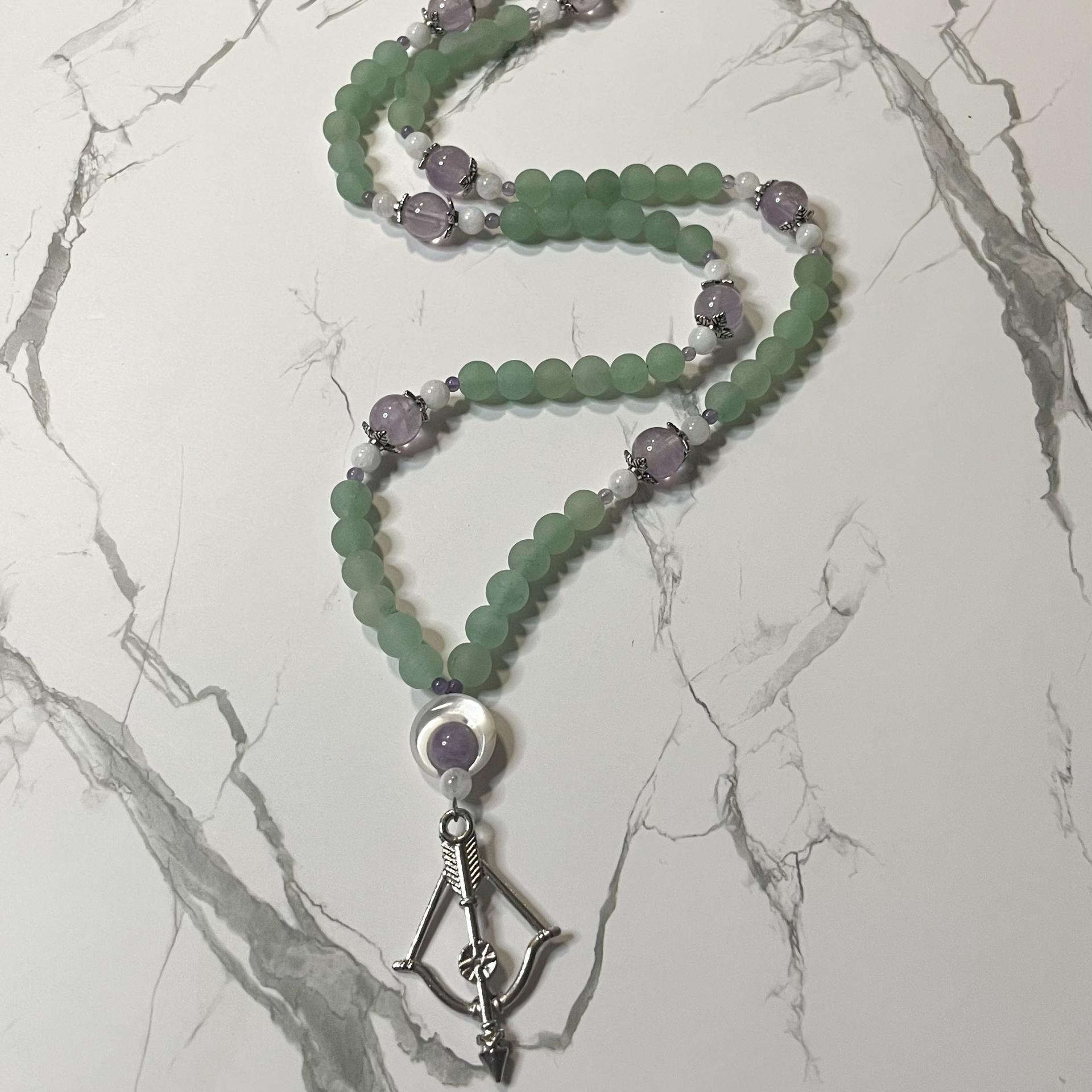 Aventurine and Amethyst Artemis Prayer Beads