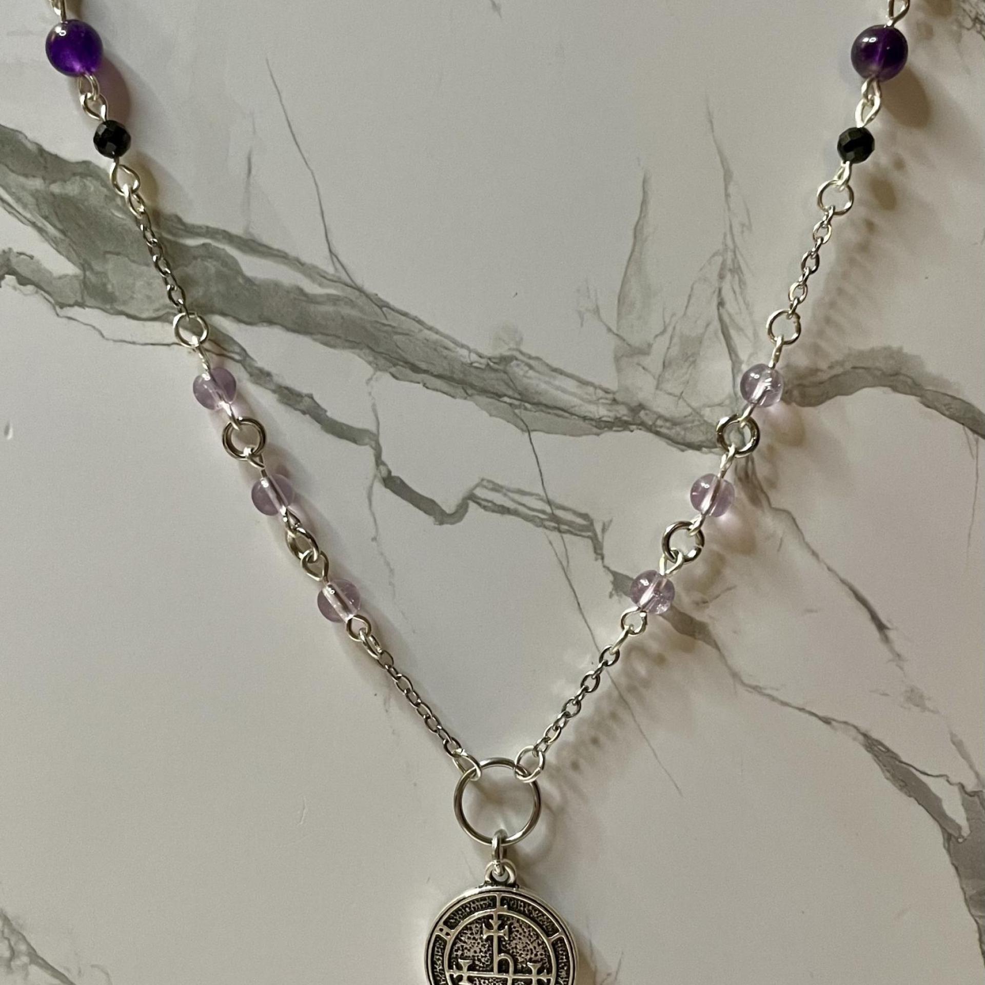 Dark Mother Lilith Beaded Necklace 