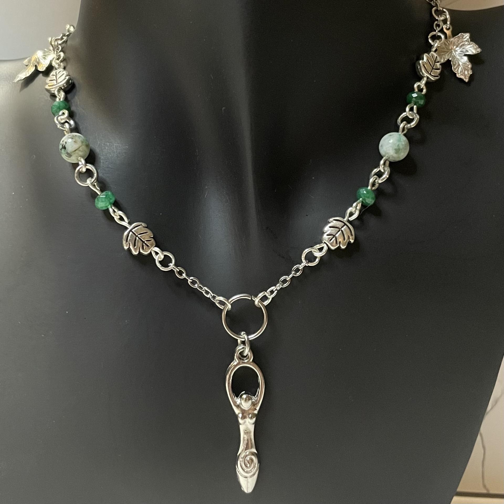Goddess of The Wilds Beaded Necklace 