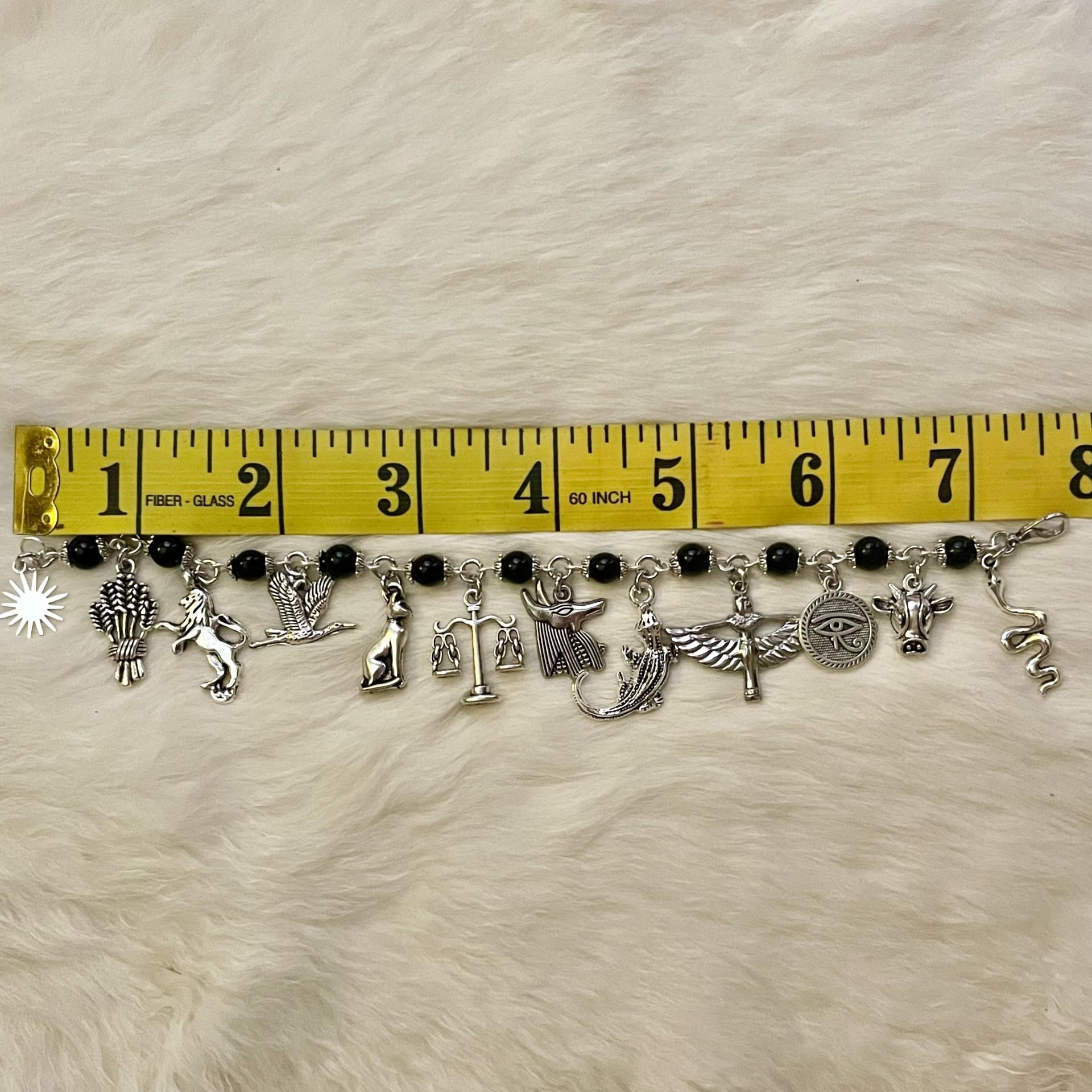 Deluxe Egyptian Gods Pantheon Charm Bracelet 
