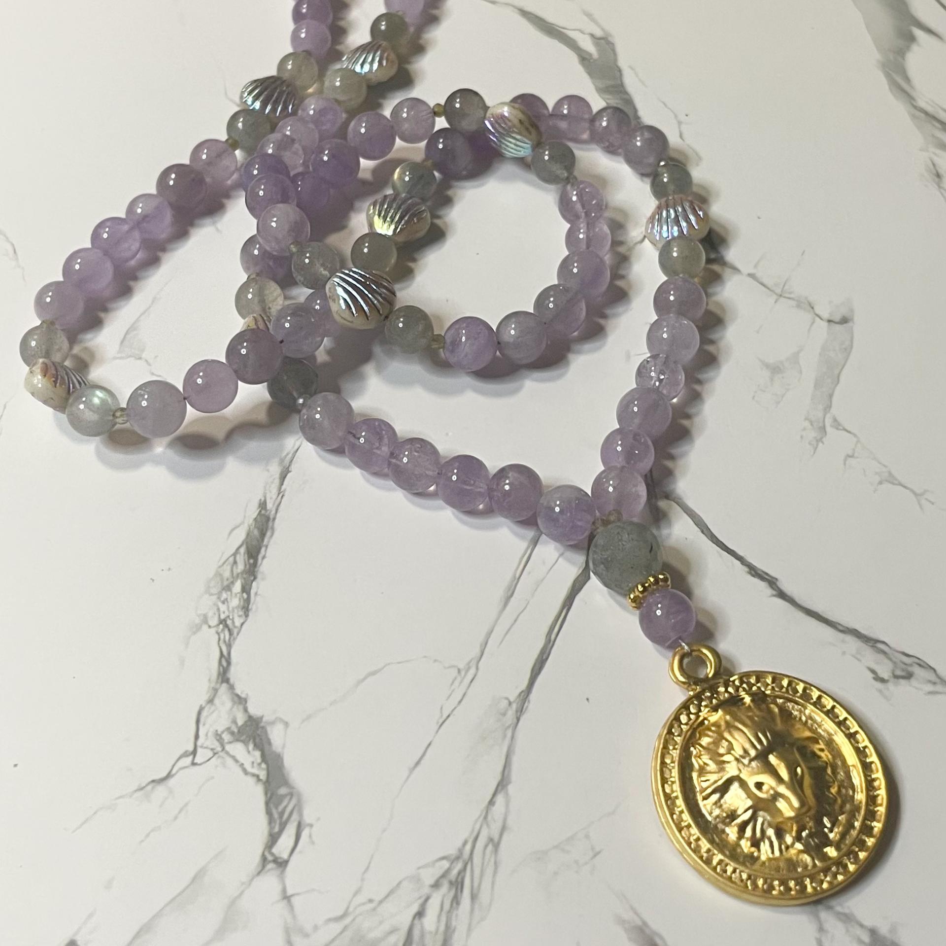 Amethyst and Labradorite Circe Prayer Beads