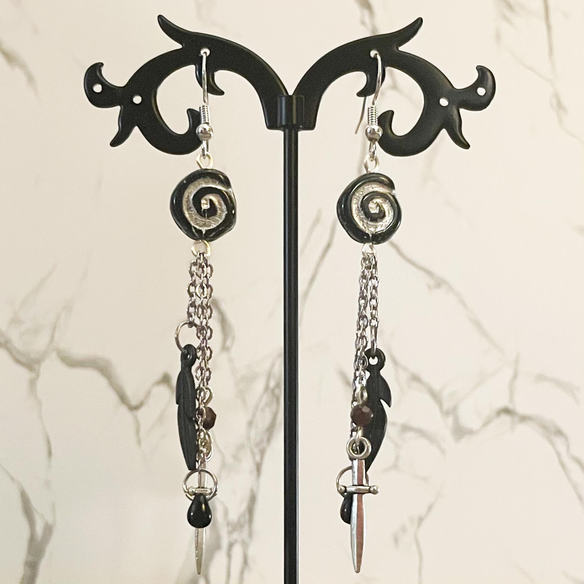 Phantom Queen: The Morrigan Earrings