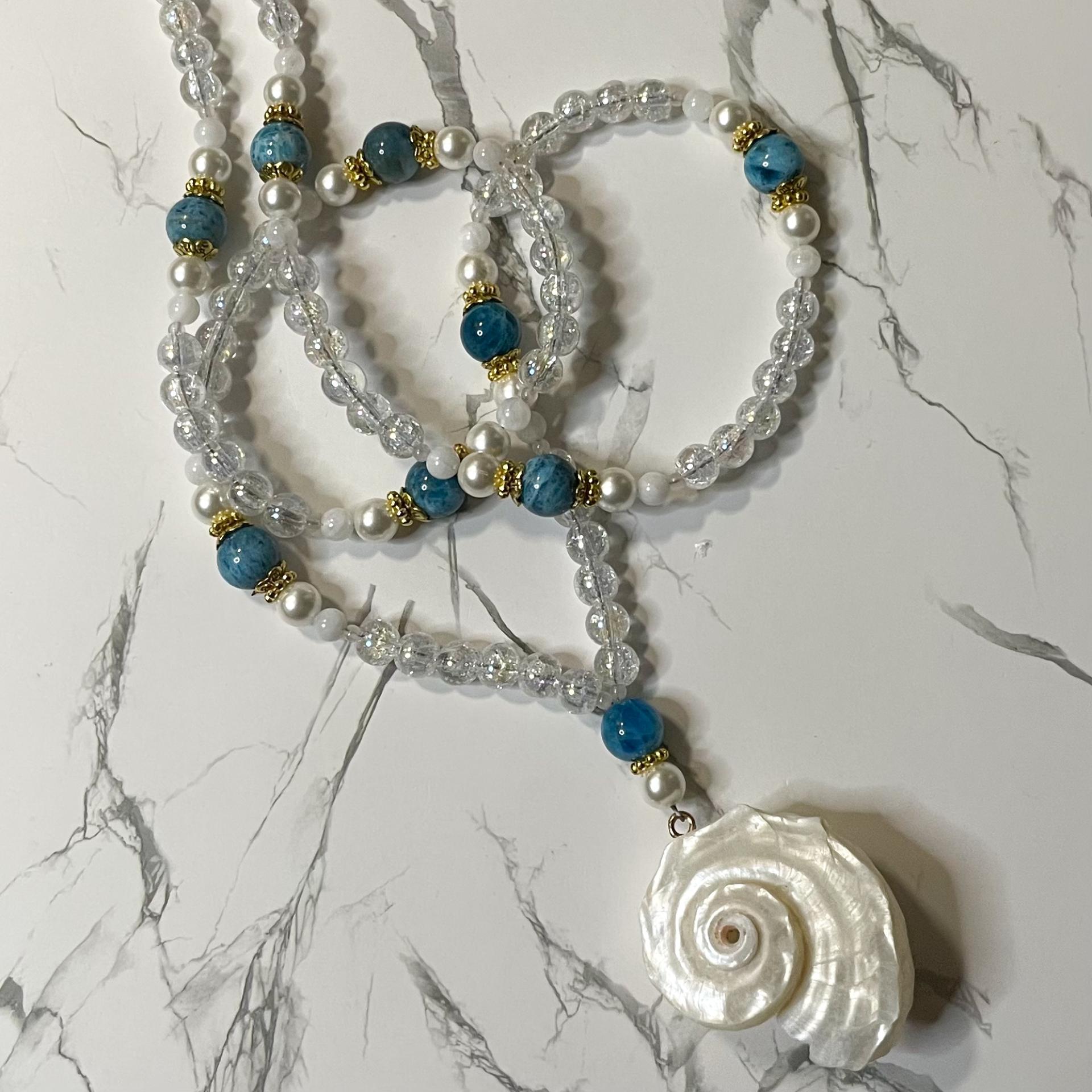 Angel Aura and Apatite Aphrodite Prayer Beads