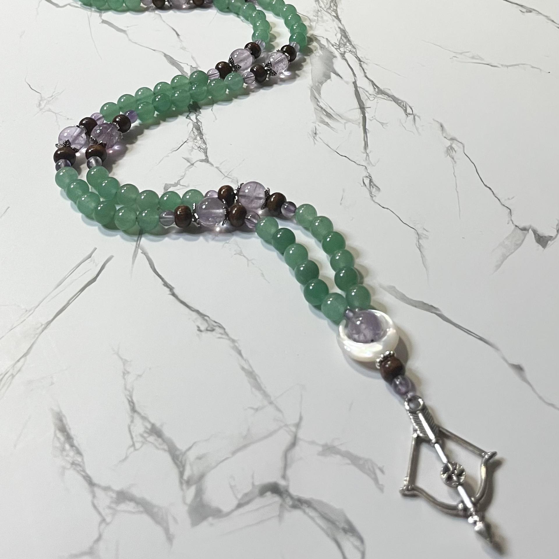 Aventurine and Amethyst Artemis Prayer Beads