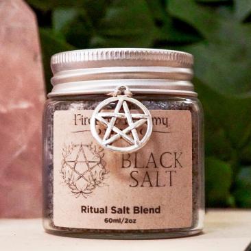 Black Salt: For protection, hex breaking, banishing, and binding, Ritual Salt, Ritual Powder