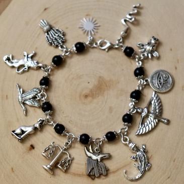 Deluxe Egyptian Gods Pantheon Charm Bracelet 