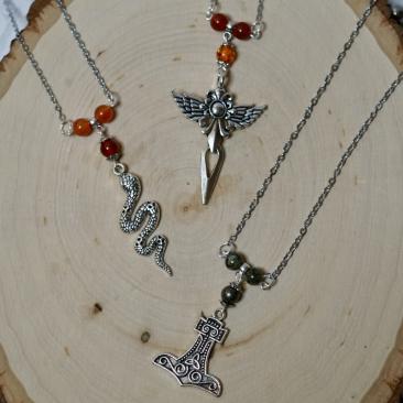 Norse Gods 3 Beaded Necklaces 