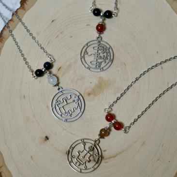 Angels and Infernals 3 Beaded Necklaces