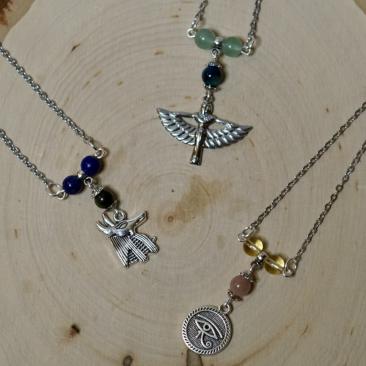 Egyptian Gods 3 Beaded Necklaces 