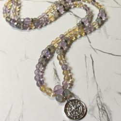 Ametrine and Amethyst Hermes Prayer Beads