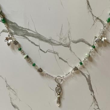 Goddess of The Wilds Beaded Necklace 