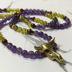 Amethyst and Peridot Dionysus Prayer Beads