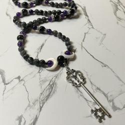 Larvikite, and Obsidian Hecate Prayer Beads