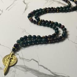 Bloodstone and Garnet Tyr Prayer Beads