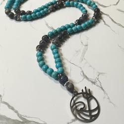 Howlite and Iolite Poseidon Prayer Beads