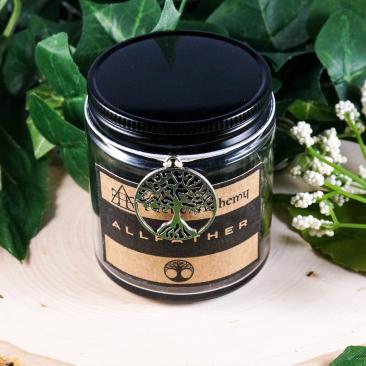 ALLFATHER Devotional Jar Candle for Odin 4oz, Ritual Candle