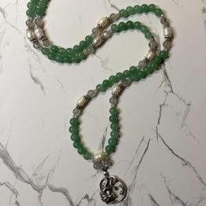 Aventurine and Pearl Prayer Beads