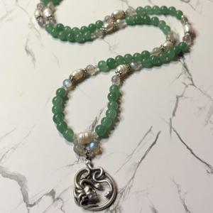 Aventurine and Pearl Prayer Beads