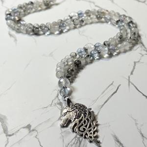 Phantom Quartz and Clear Quartz The Cailleach Prayer Beads