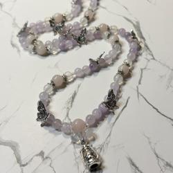 Amethyst and Rose Quartz Psyche Prayer Beads